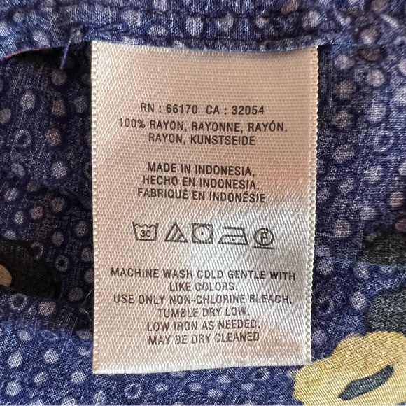 ANTHROPOLOGIE MAEVE Lila Tiered Button Down Floral Top Size XS - Picture 8 of 9